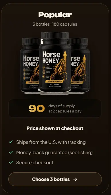 horse honey 3 bottles price